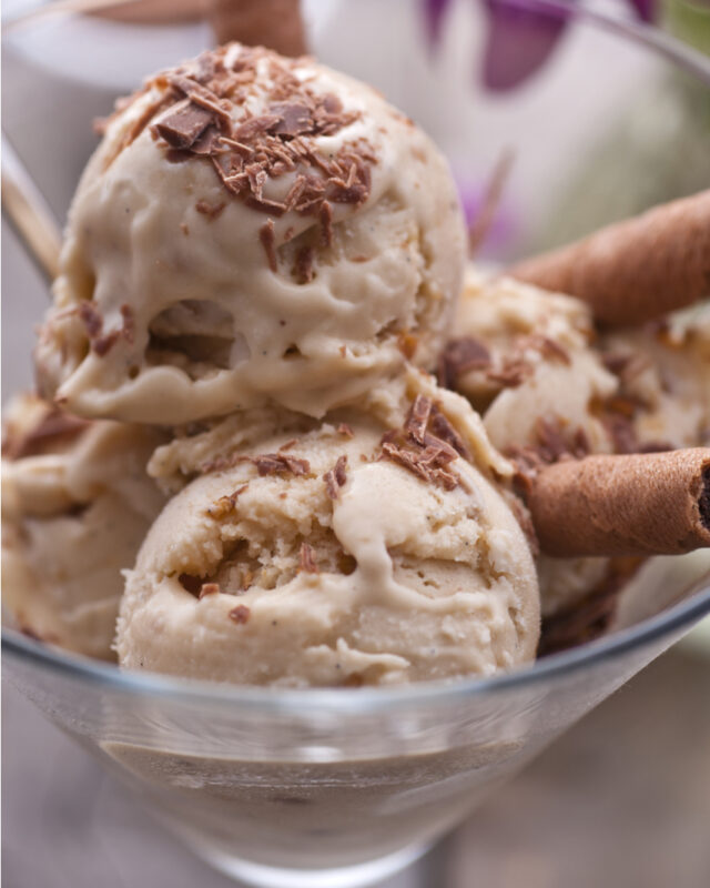Coupes de glaces au café