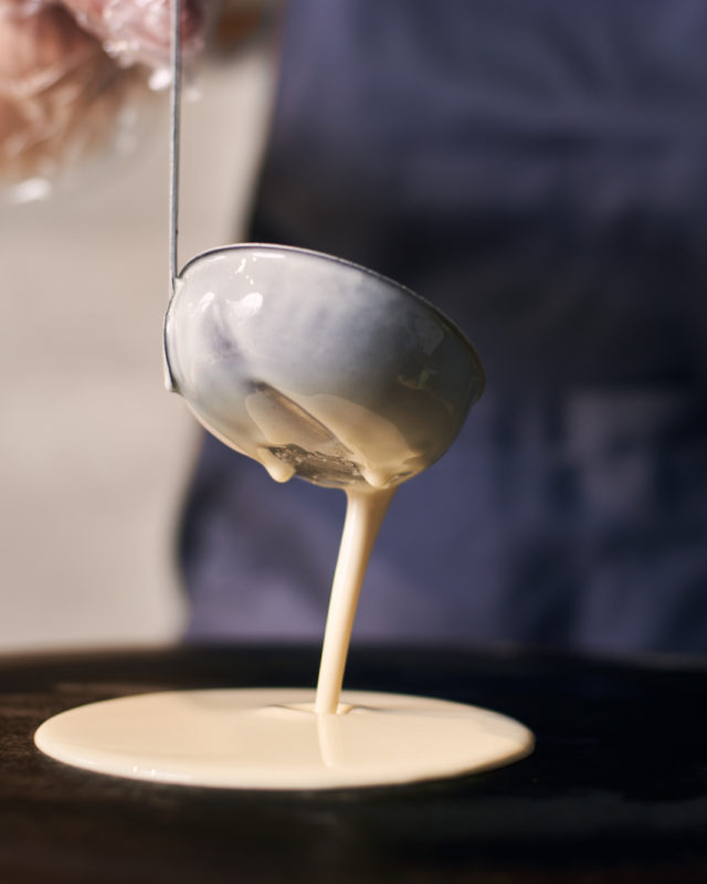 Préparation d'une crêpes