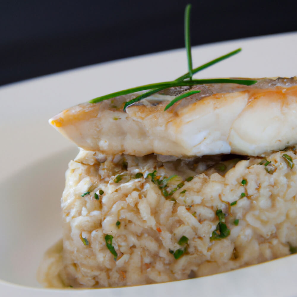 recette de poisson avec risotto